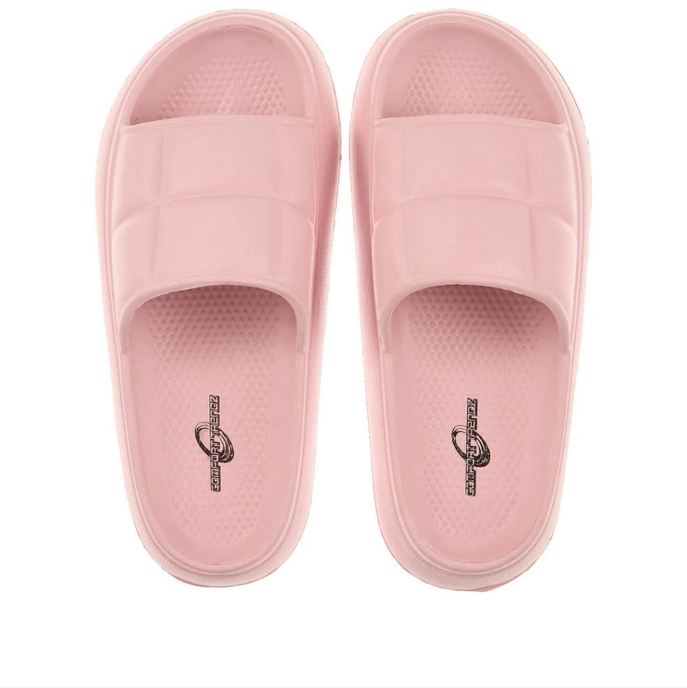 COMFORT TRENDZ Women's Pink Pillow Slides Sz 9/10-NWOT